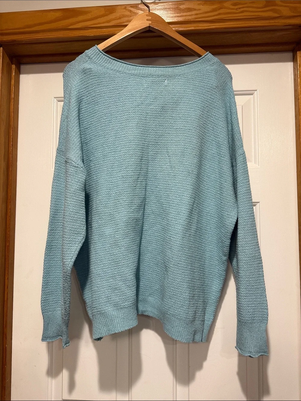 Sonoma Light Aqua V-Neck Sweater